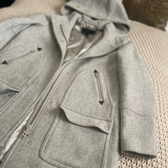 J. Crew Chateau Parka Stadium Cloth by Nello
Gori in Heather Dusk Grey - Picture 8 of 14